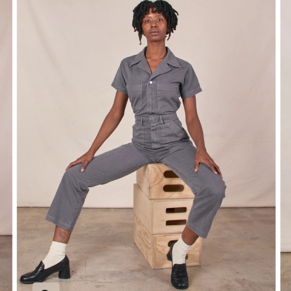 Gray big bud press jumpsuit